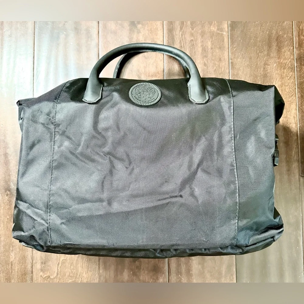 Vince Camuto Elegant Black Weekender Duffel Unisex Bag